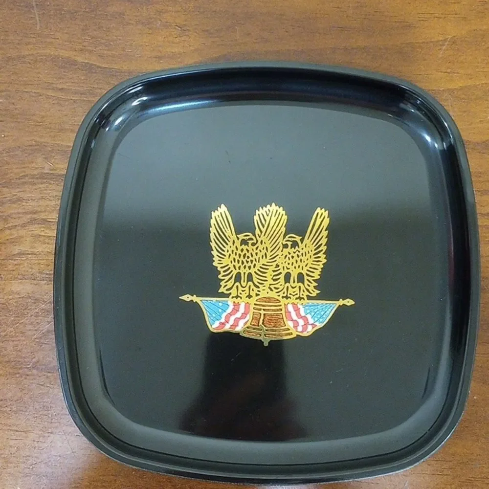 Couroc Liberty Bell American Eagles Patriotic Plate - Vintage!